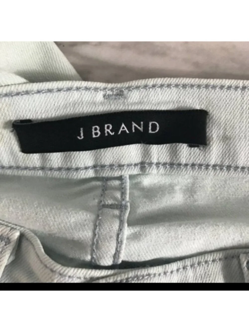 J Brand Allegra Skinny Jeans in Nirvana Sky Blue -Mid-Rise